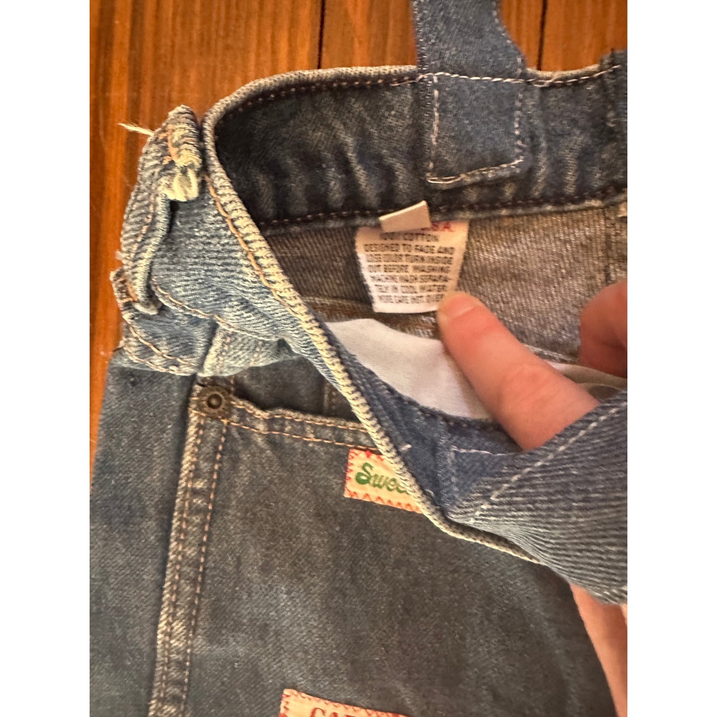 Vintage Handmade Denim / Jeans Tag Patchwork Bag Tote