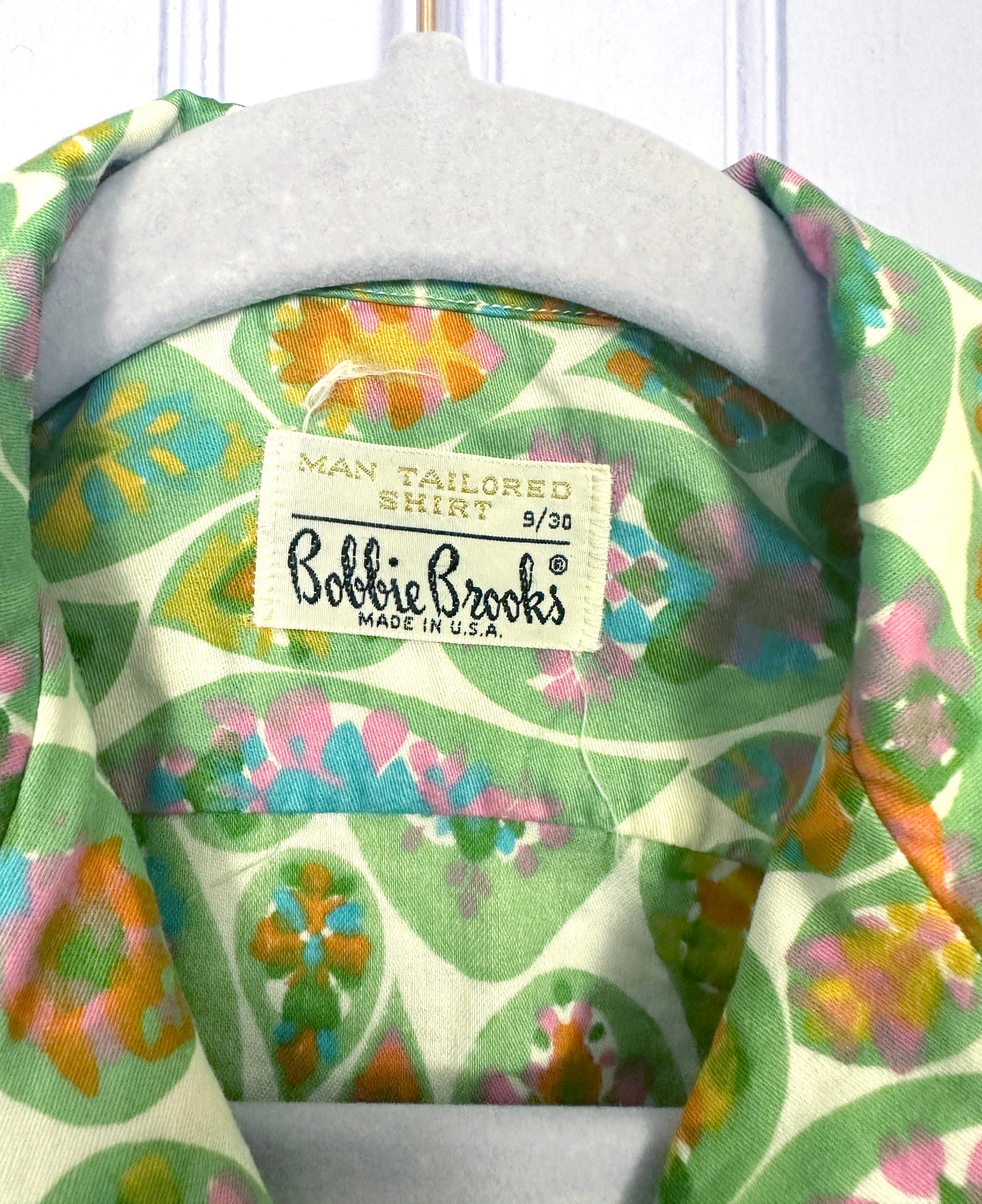 1960's Psychedelic Cotton Paisley Buttondown