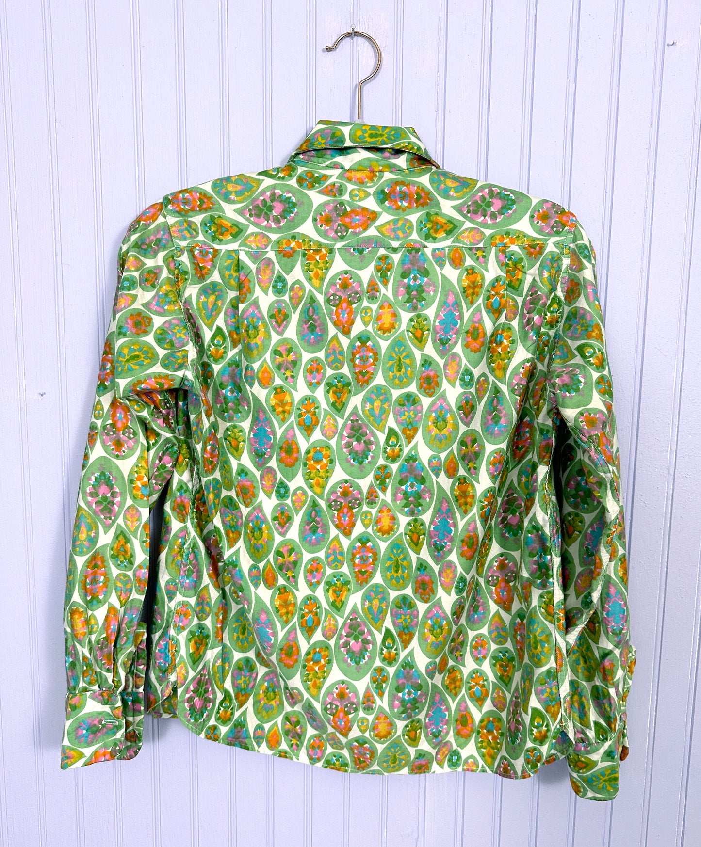 1960's Psychedelic Cotton Paisley Buttondown