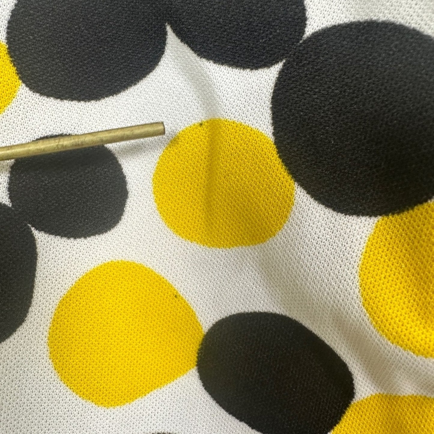60’s Mod Polyester Mini Dress Polka Dots