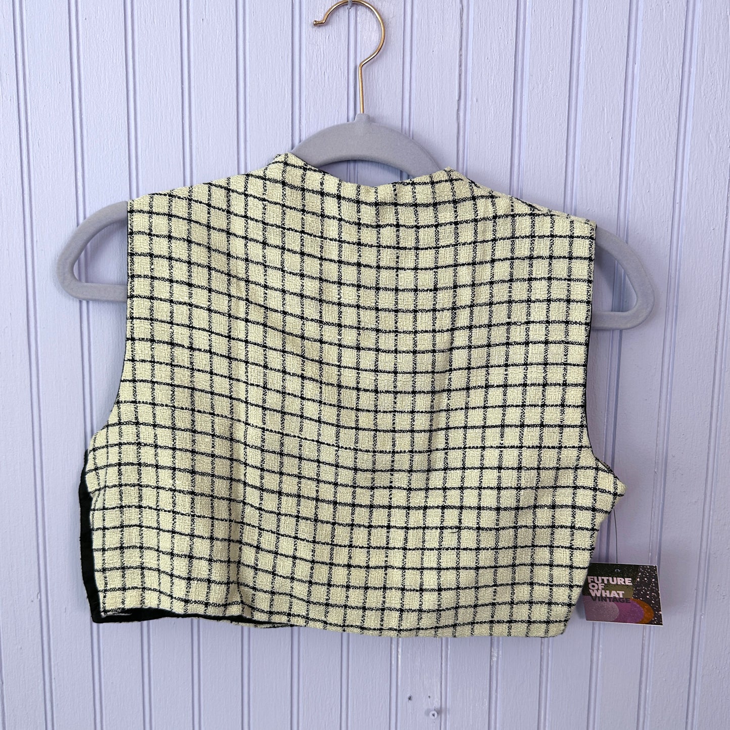 Early 1960's Button up Crop in Black and White