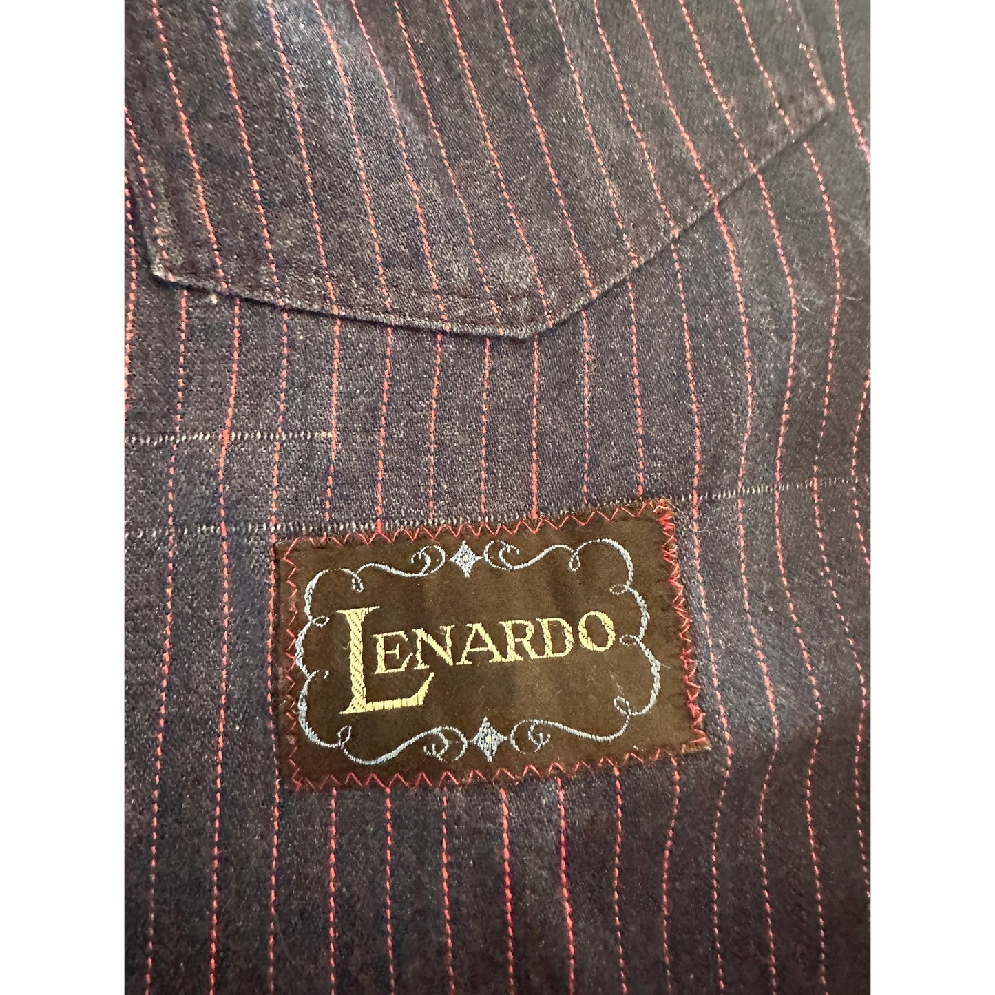 Vintage Handmade Pinstripe Denim / Jeans Tag Patchwork Bag Tote