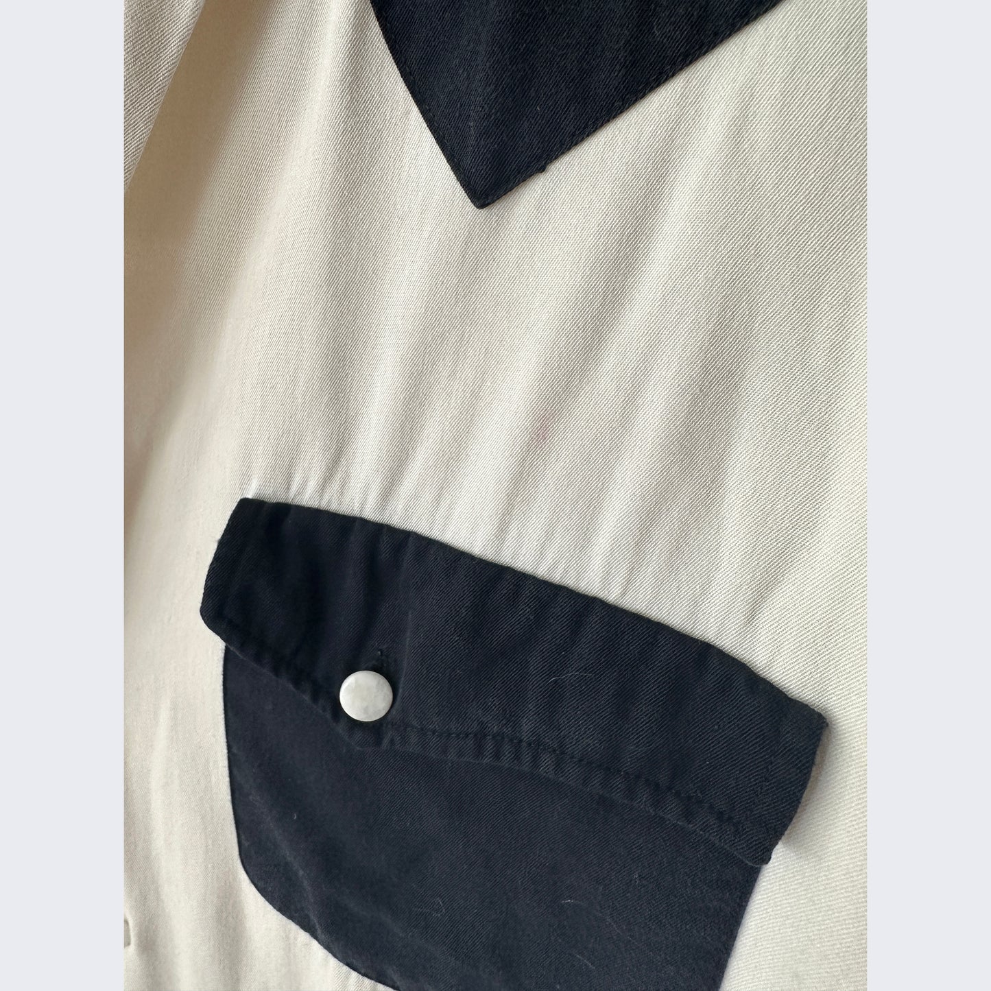 1950's Colorblock Gabardine Rockabilly Top