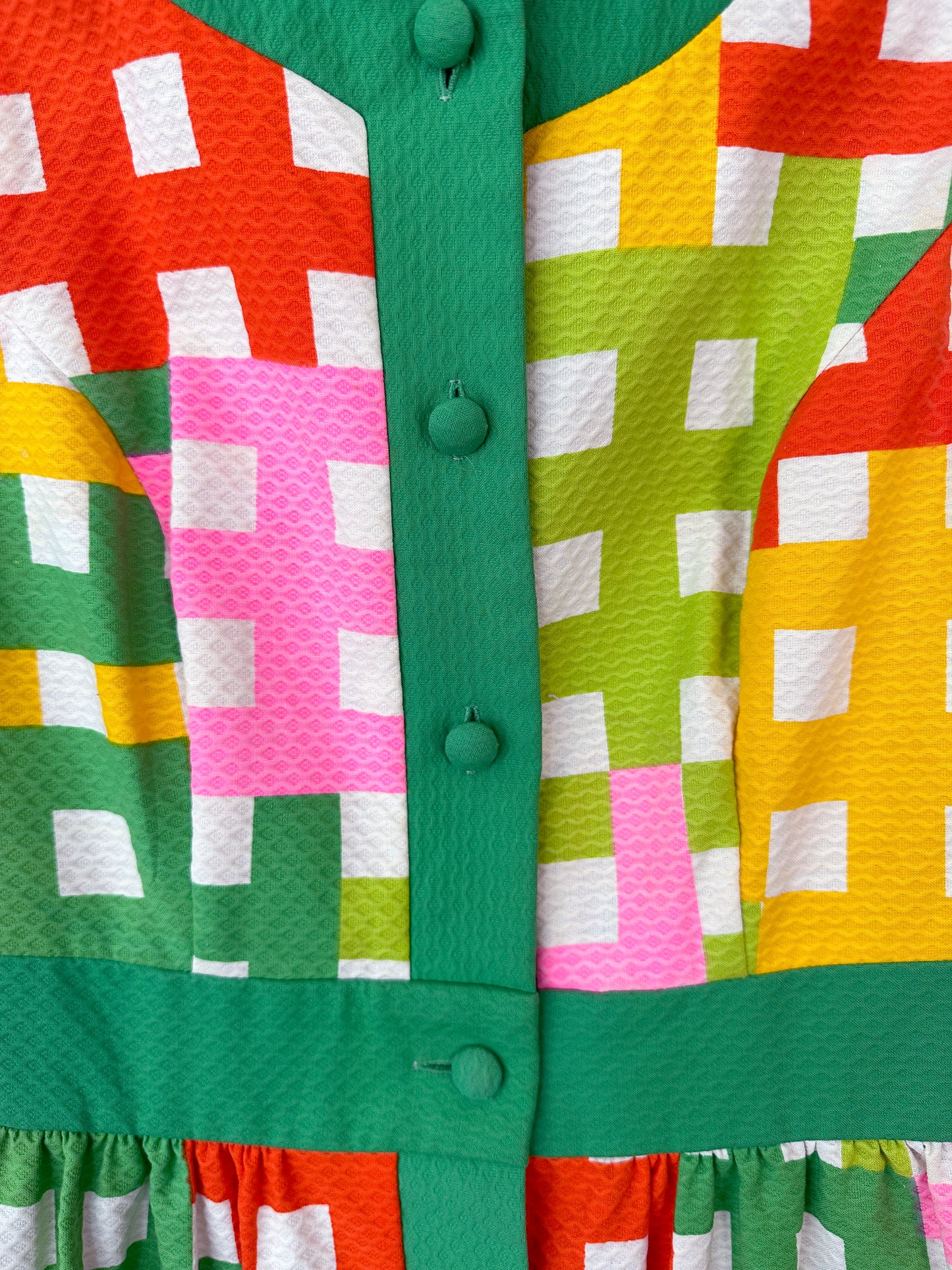 Mod 1960's Buttonup Mini Dress