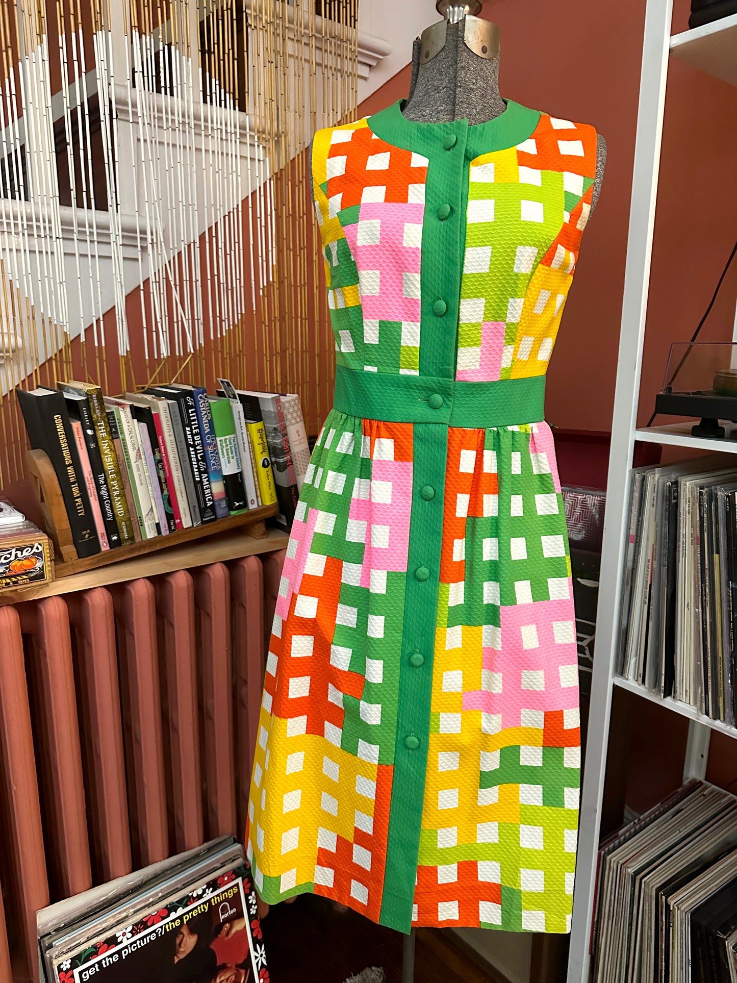 Mod 1960's Buttonup Mini Dress