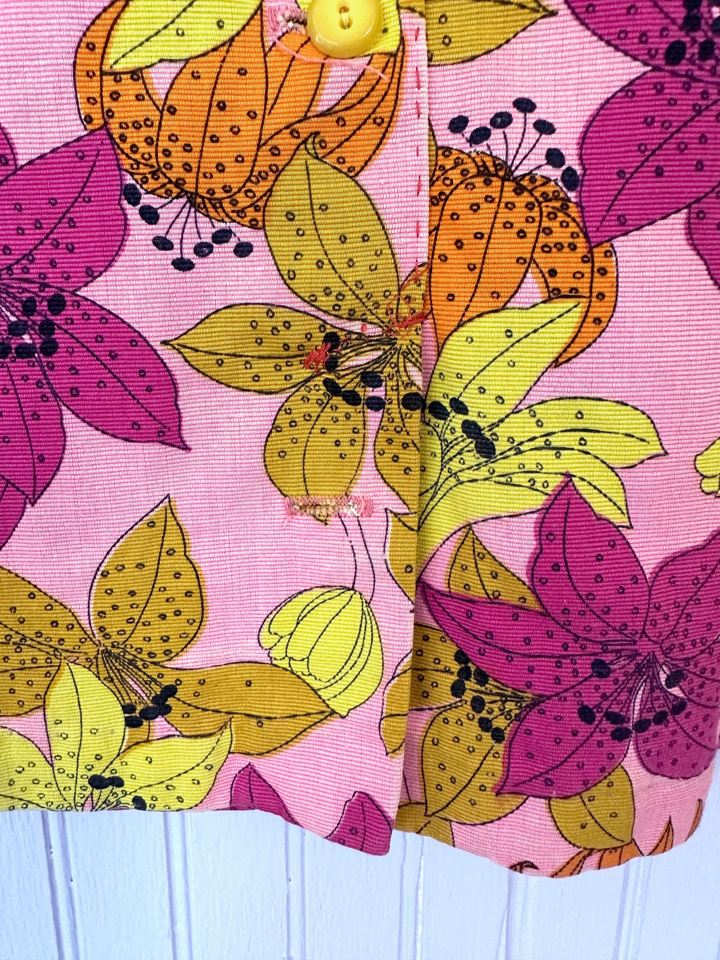 1960's Saks Fifth Avenue Floral Psychedelic Top