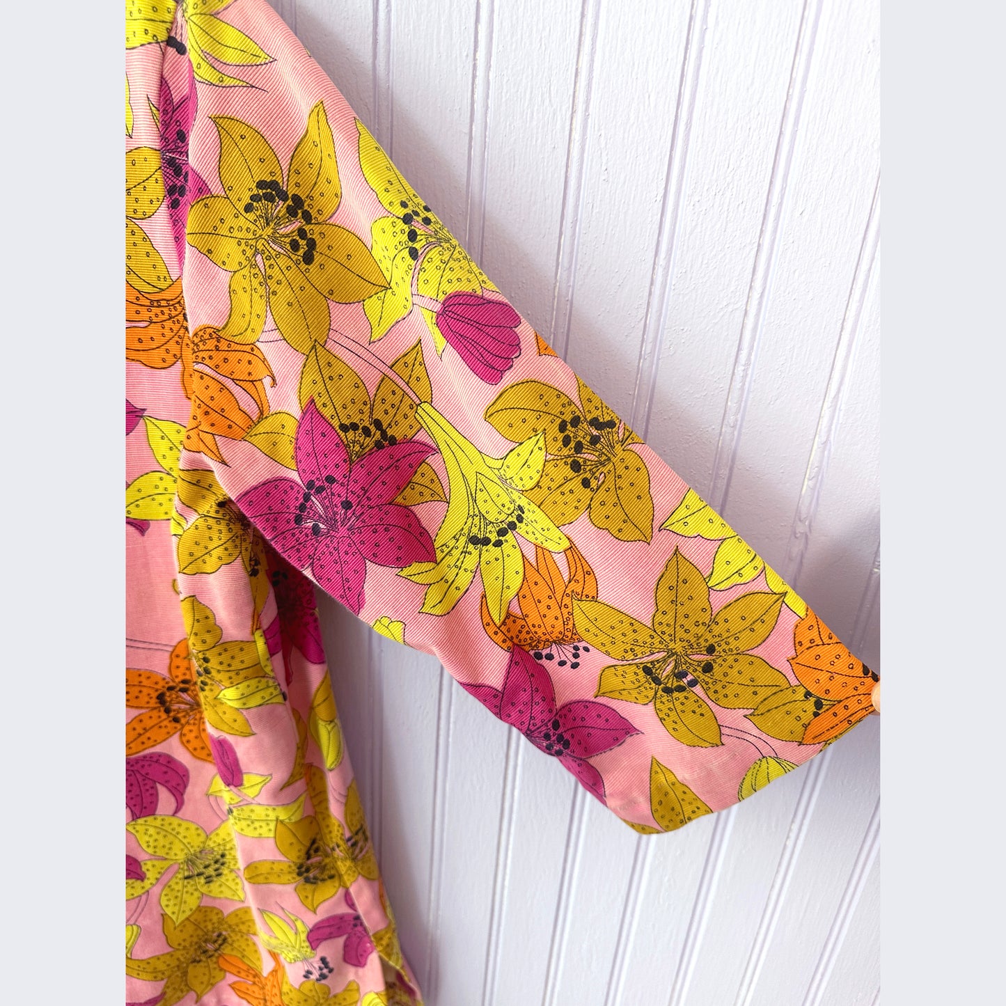 1960's Saks Fifth Avenue Floral Psychedelic Top