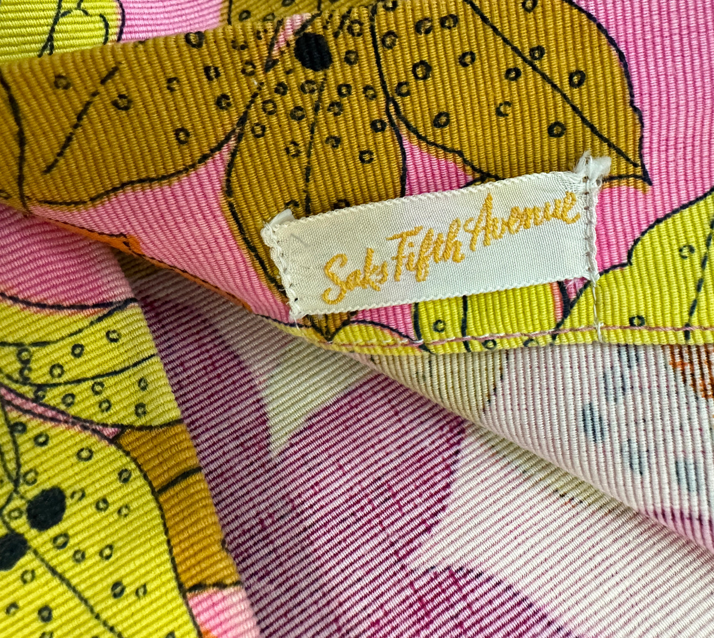 1960's Saks Fifth Avenue Floral Psychedelic Top