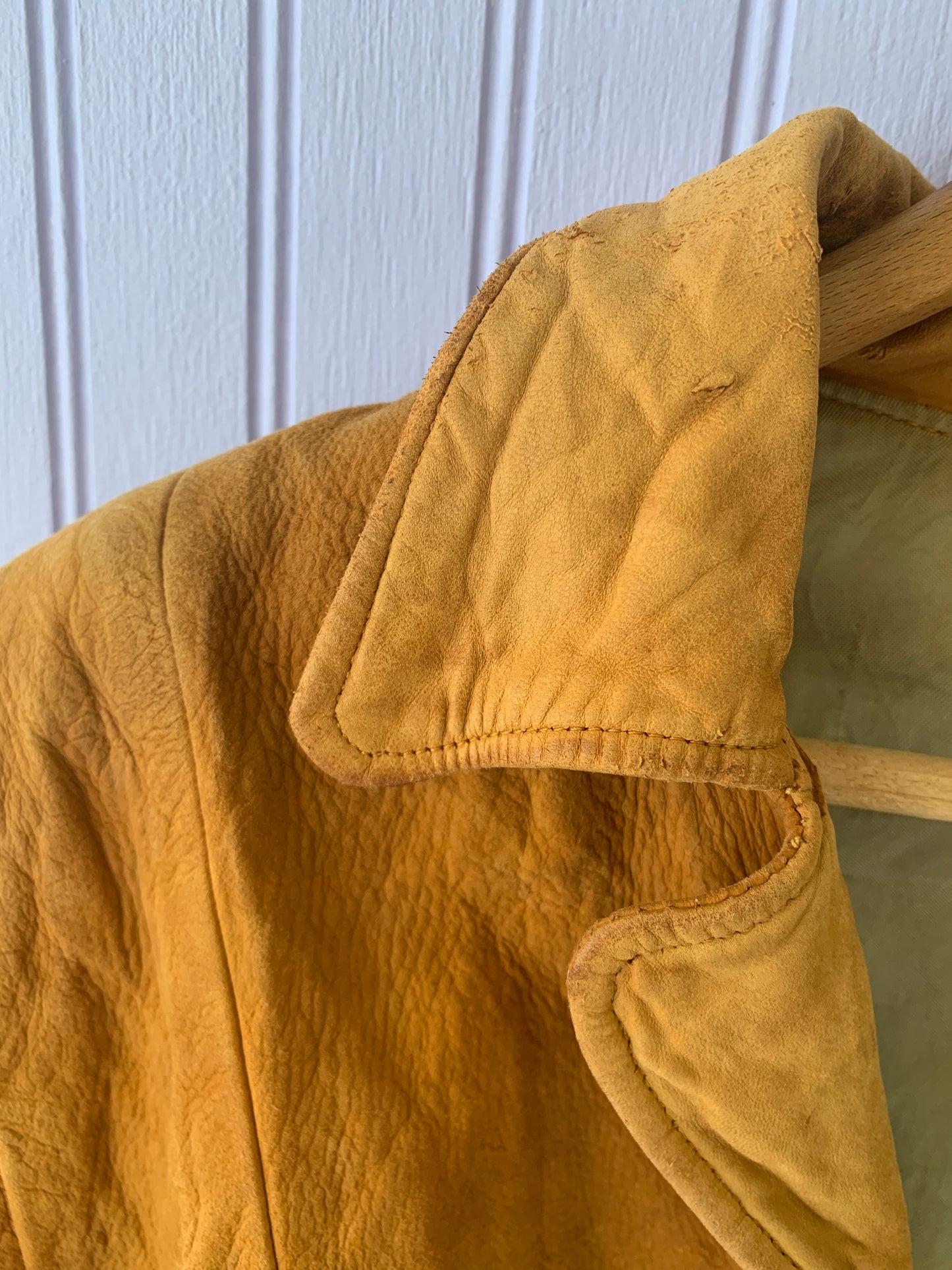 1950's Buckskin Leather Jacket with Fringe