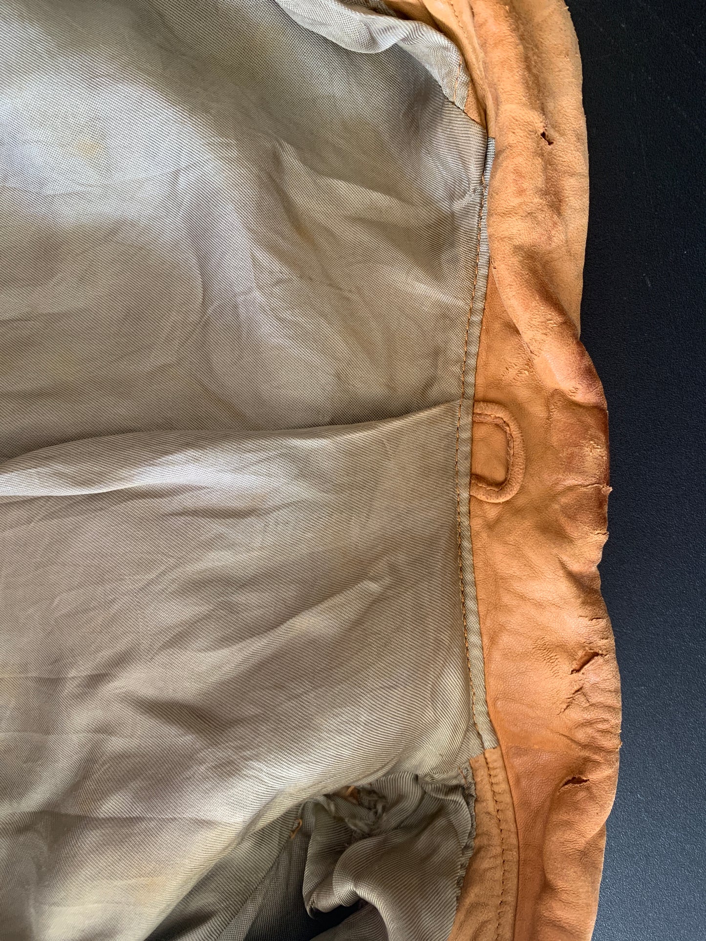1950's Buckskin Leather Jacket with Fringe