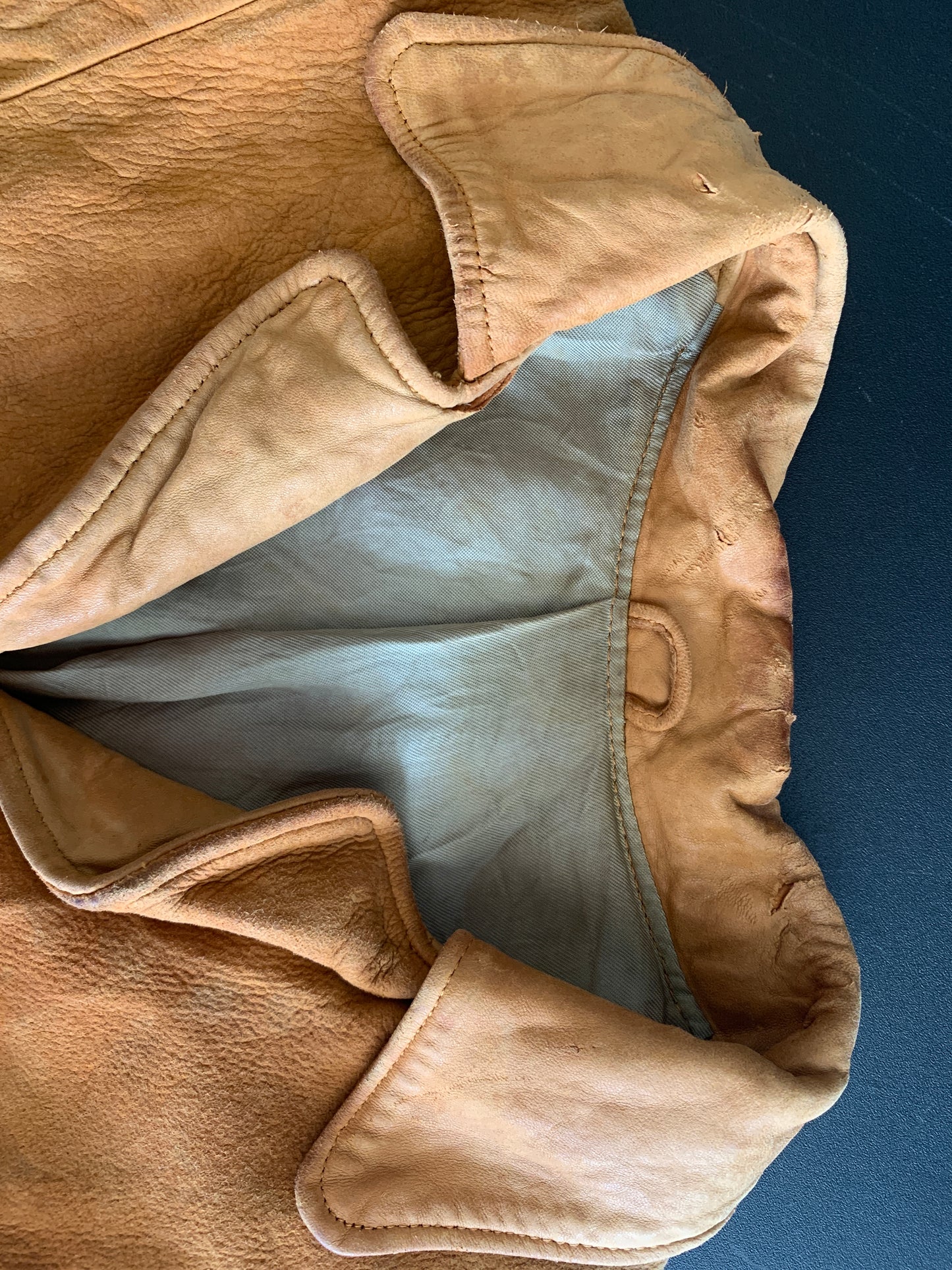 1950's Buckskin Leather Jacket with Fringe