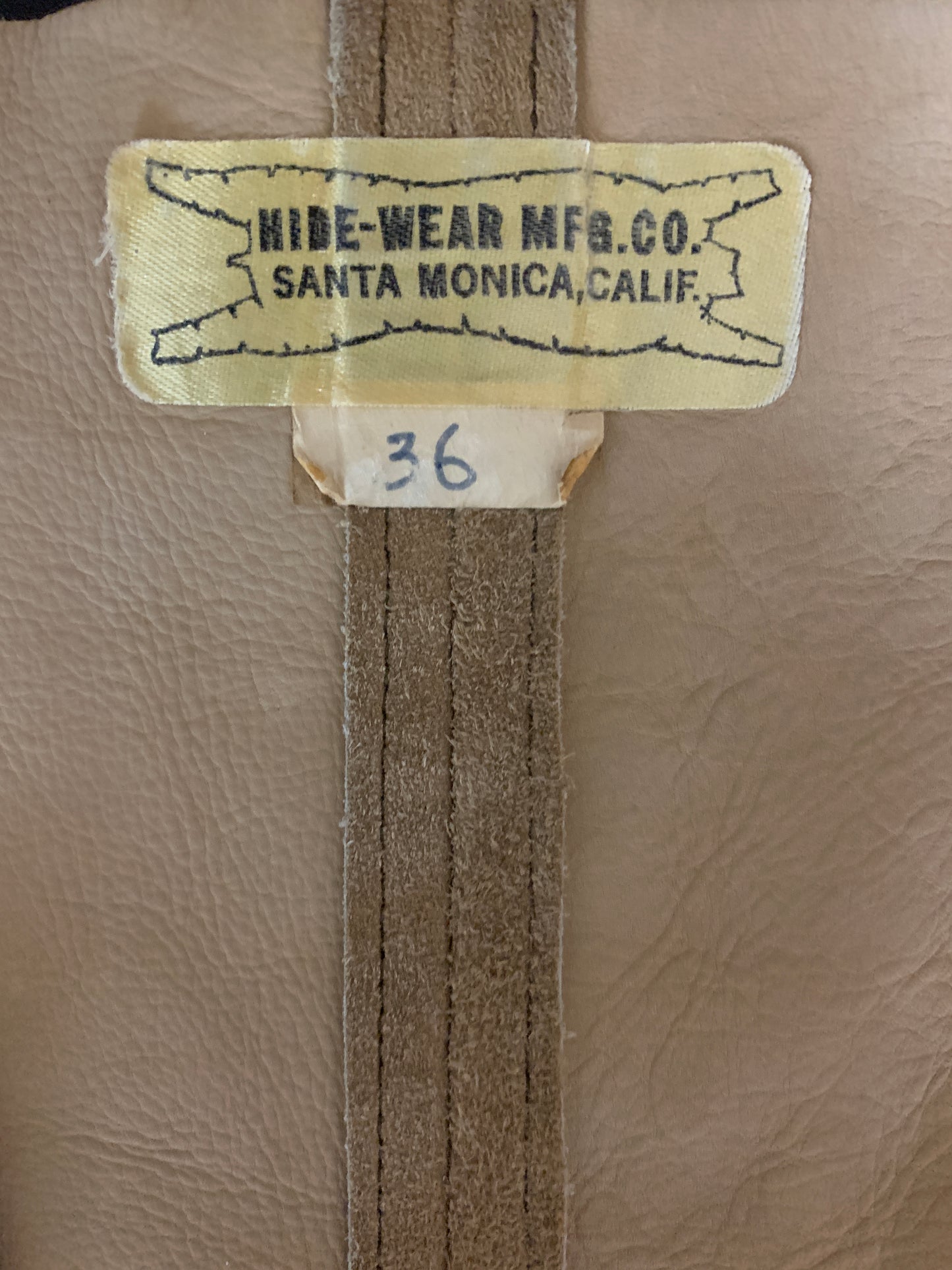 Leather Rawhide Vest 1970's