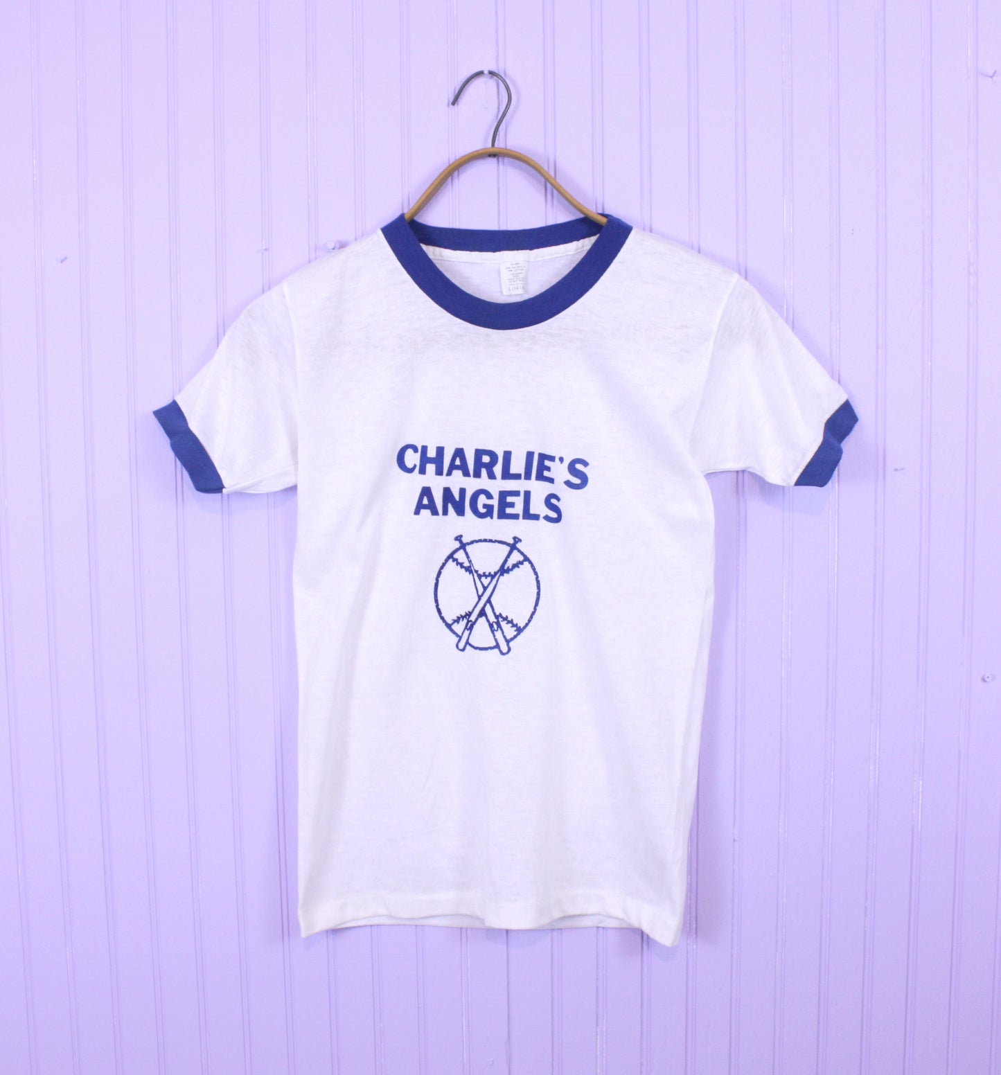 Charlie's Angels Baseball Tee 1970s Ringer