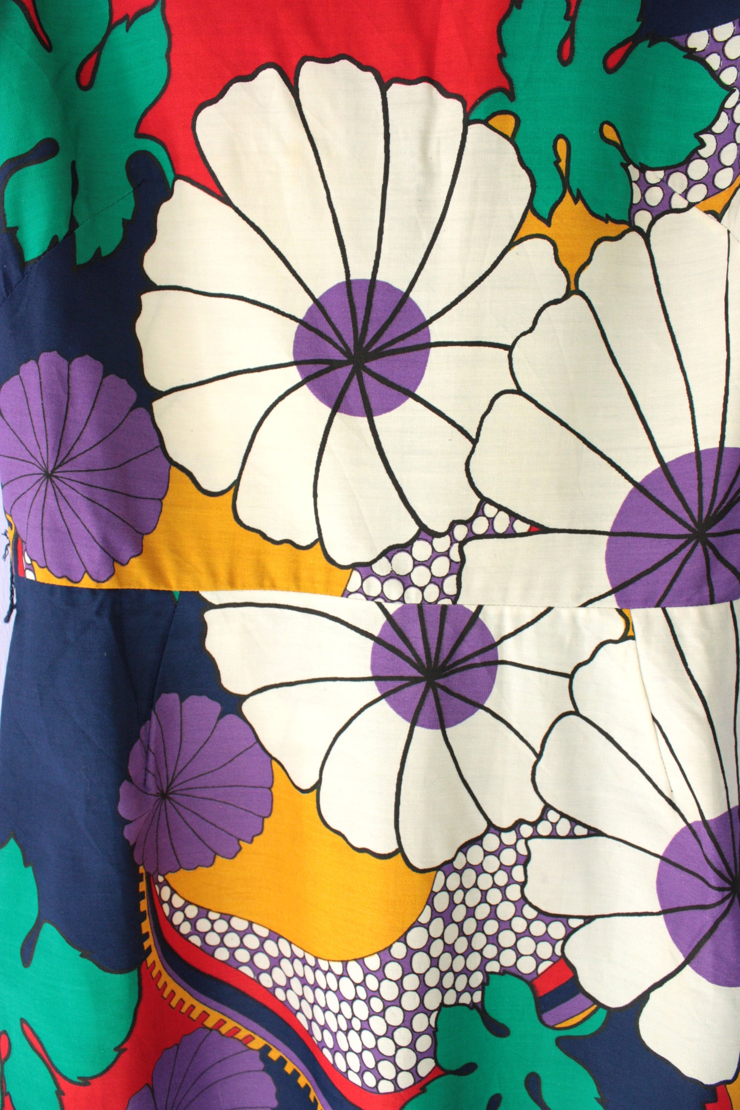 1960s Floral Maxi Dress
