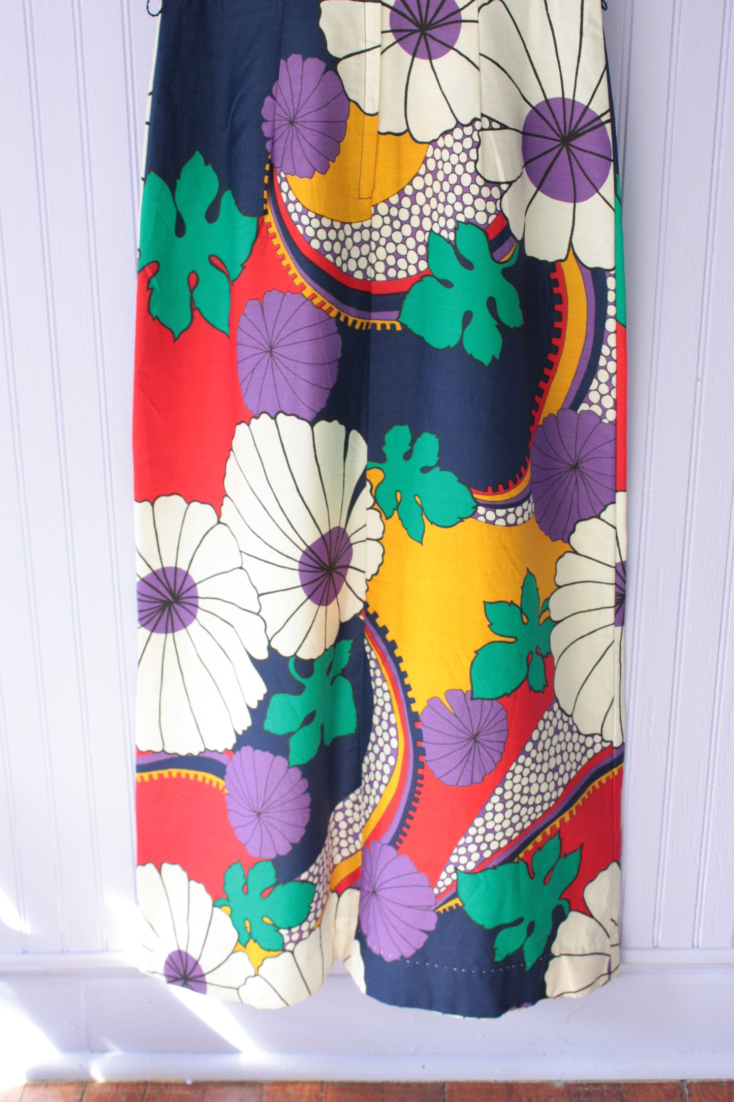 1960s Floral Maxi Dress