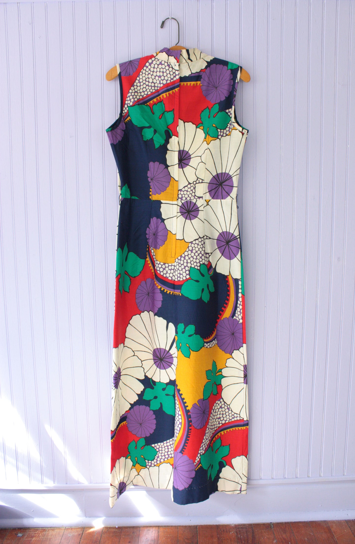 1960s Floral Maxi Dress