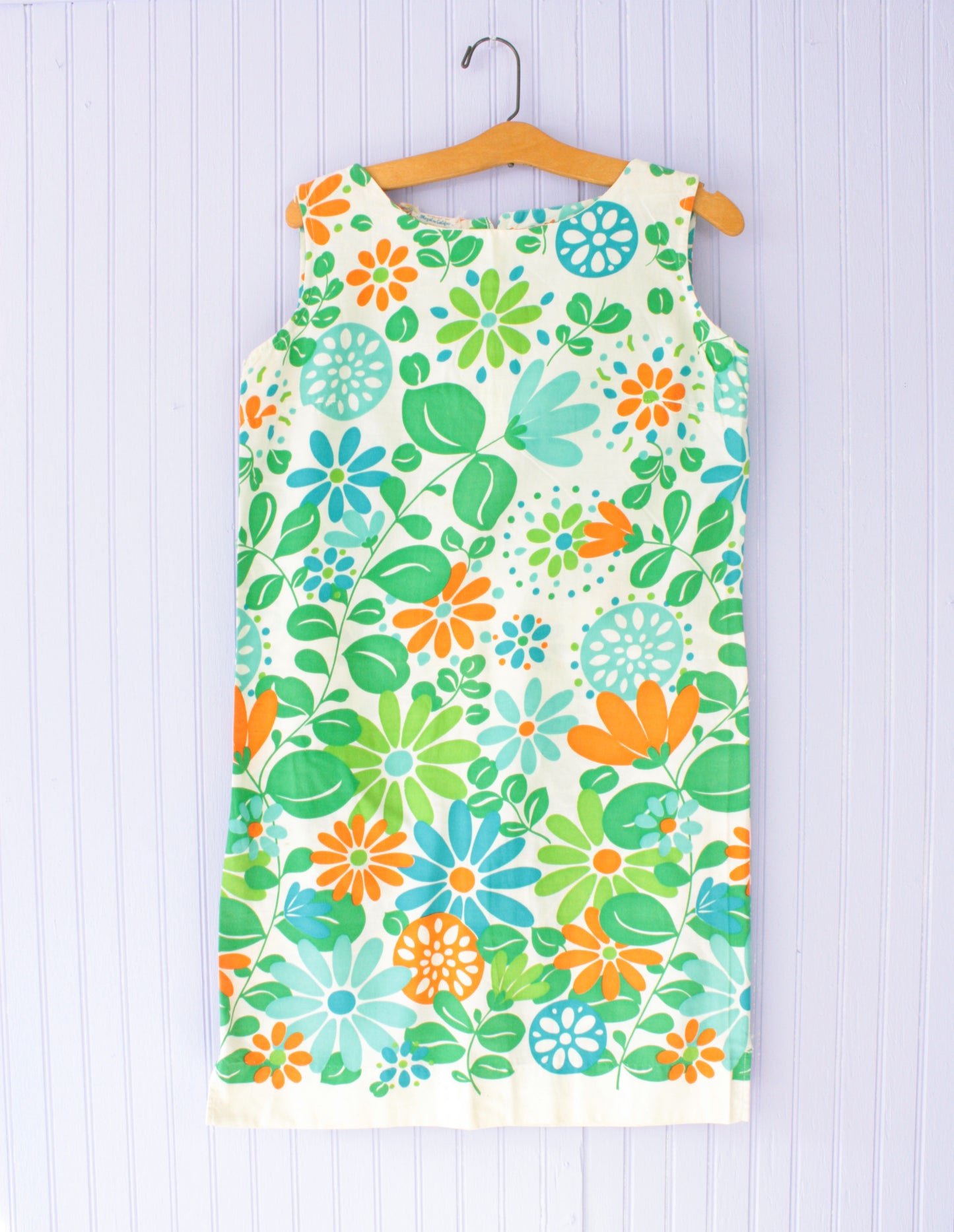1960's Cotton Mini Shift Dress