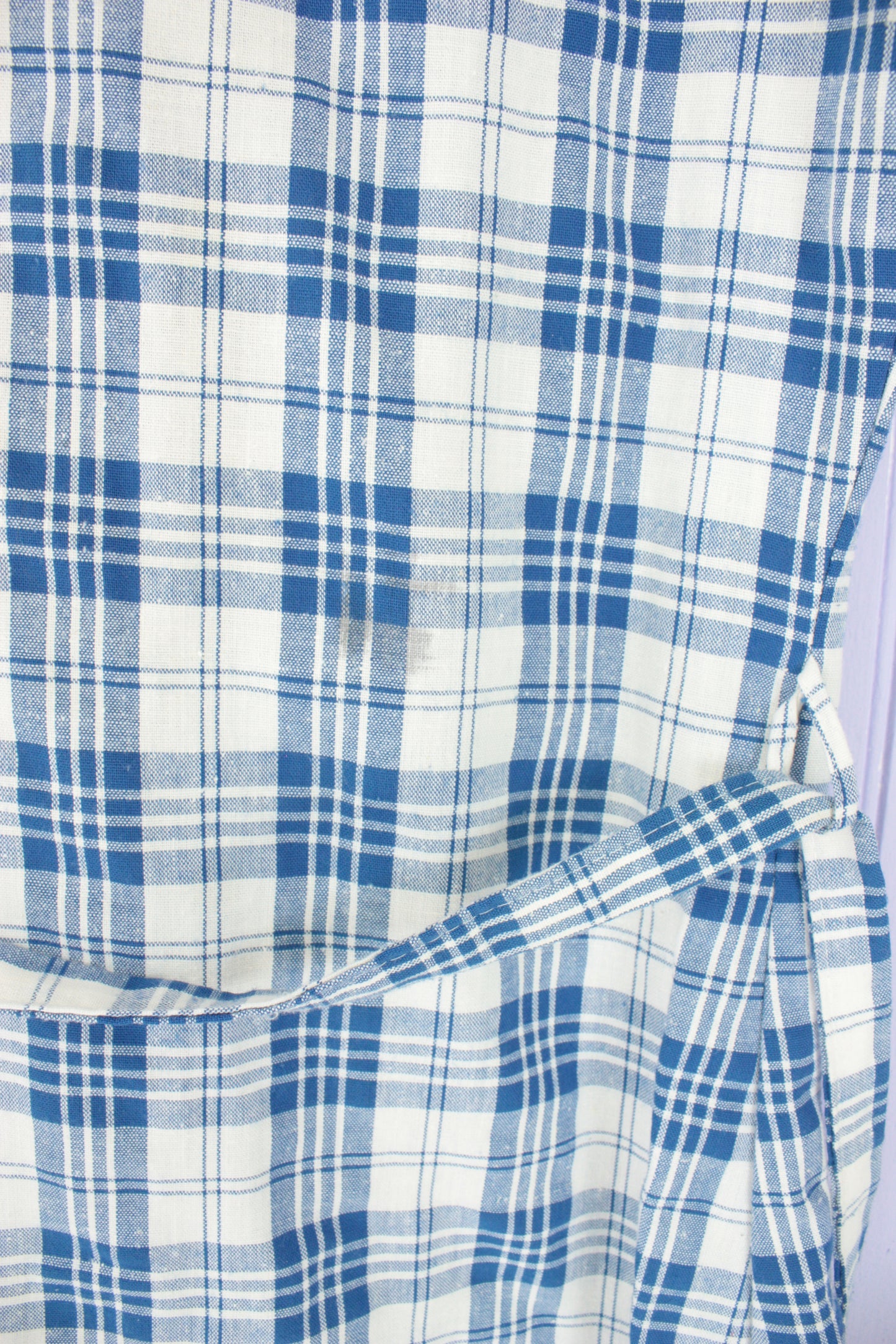 Belted Plaid Midi Shift Dress