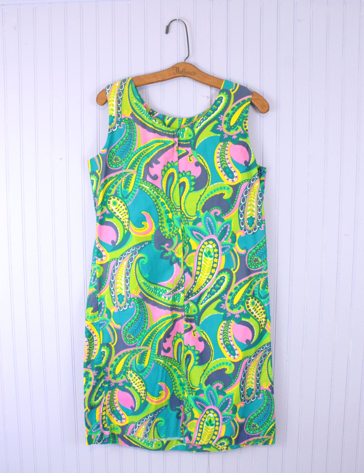 Paisley 1960s Mini Shift Dress