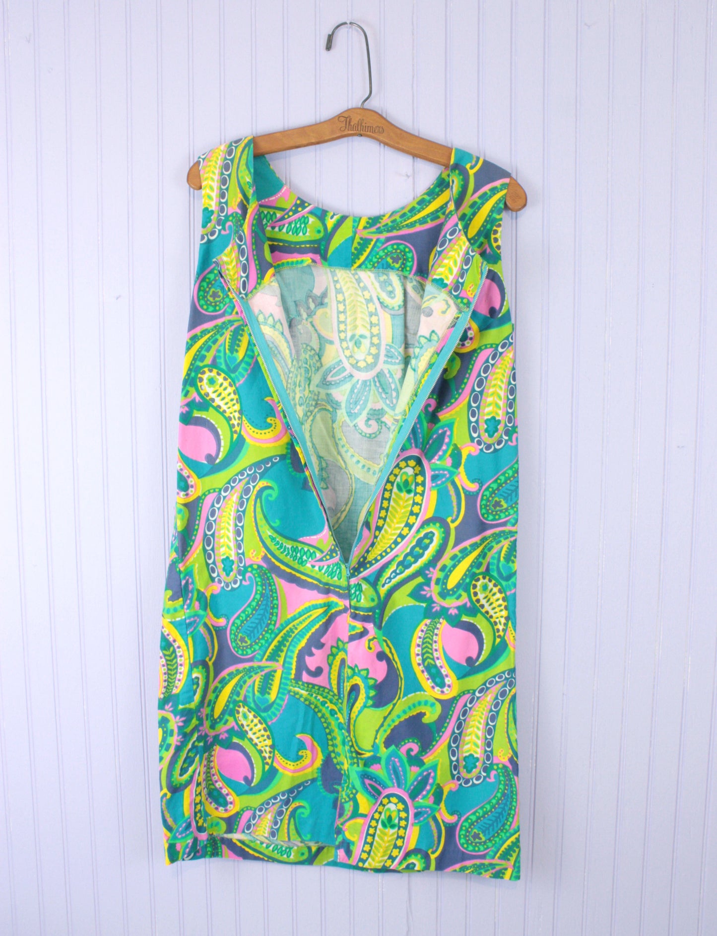 Paisley 1960s Mini Shift Dress