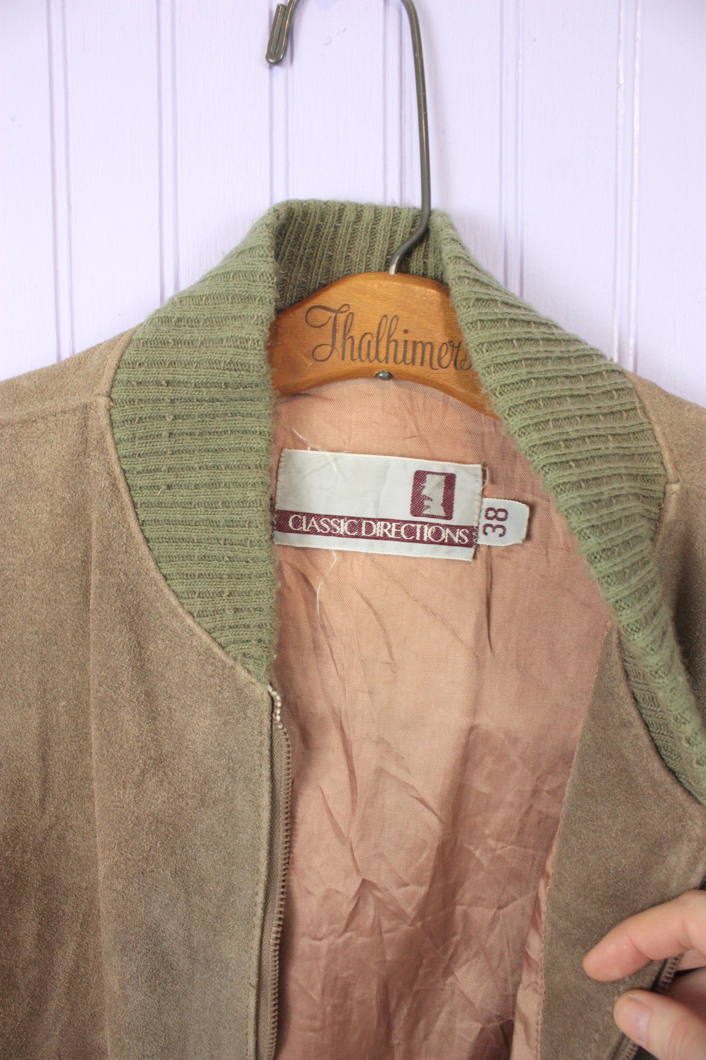 Vintage Leather Bomber Jacket by Classic Directions