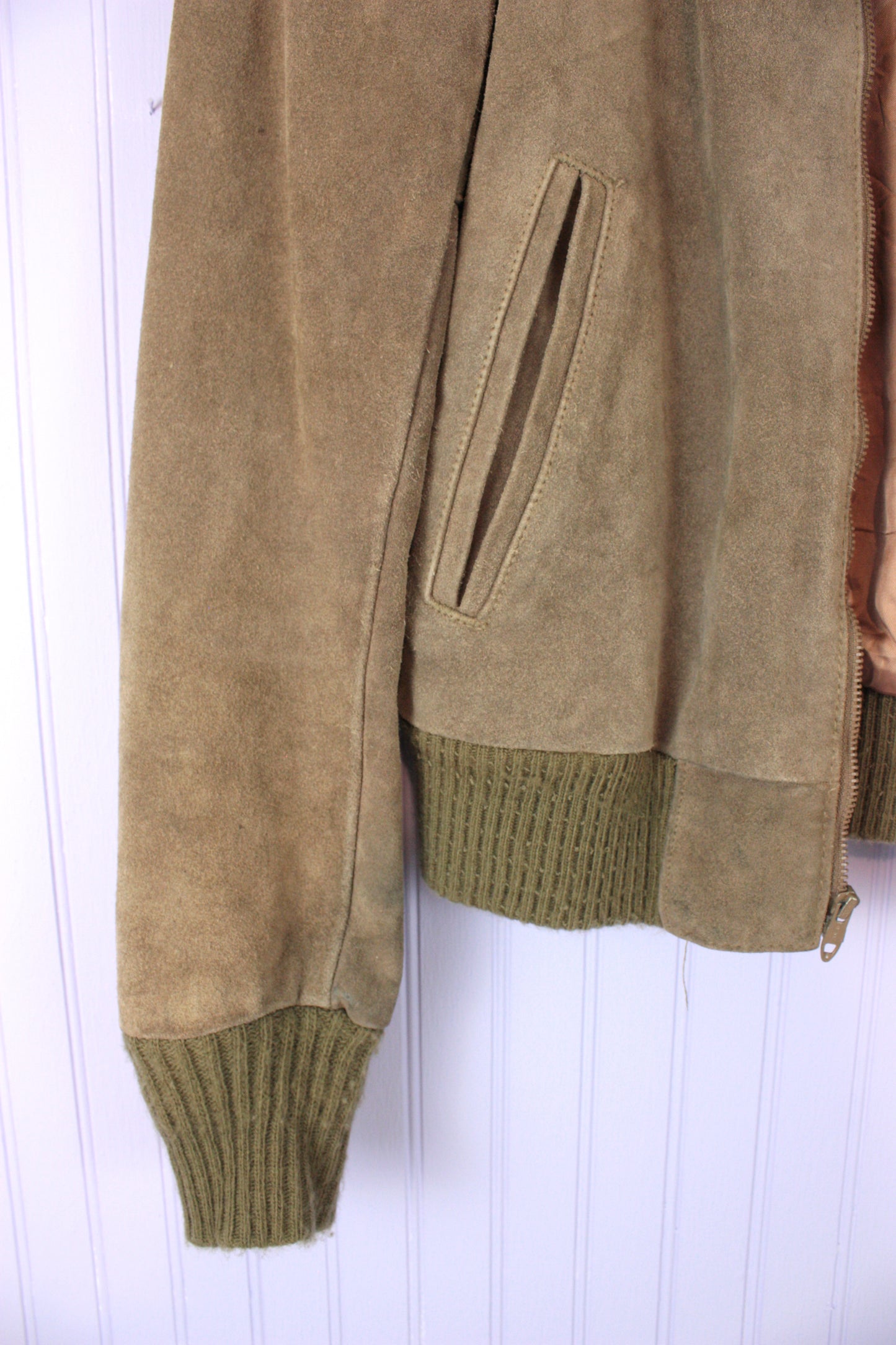 Vintage Leather Bomber Jacket by Classic Directions