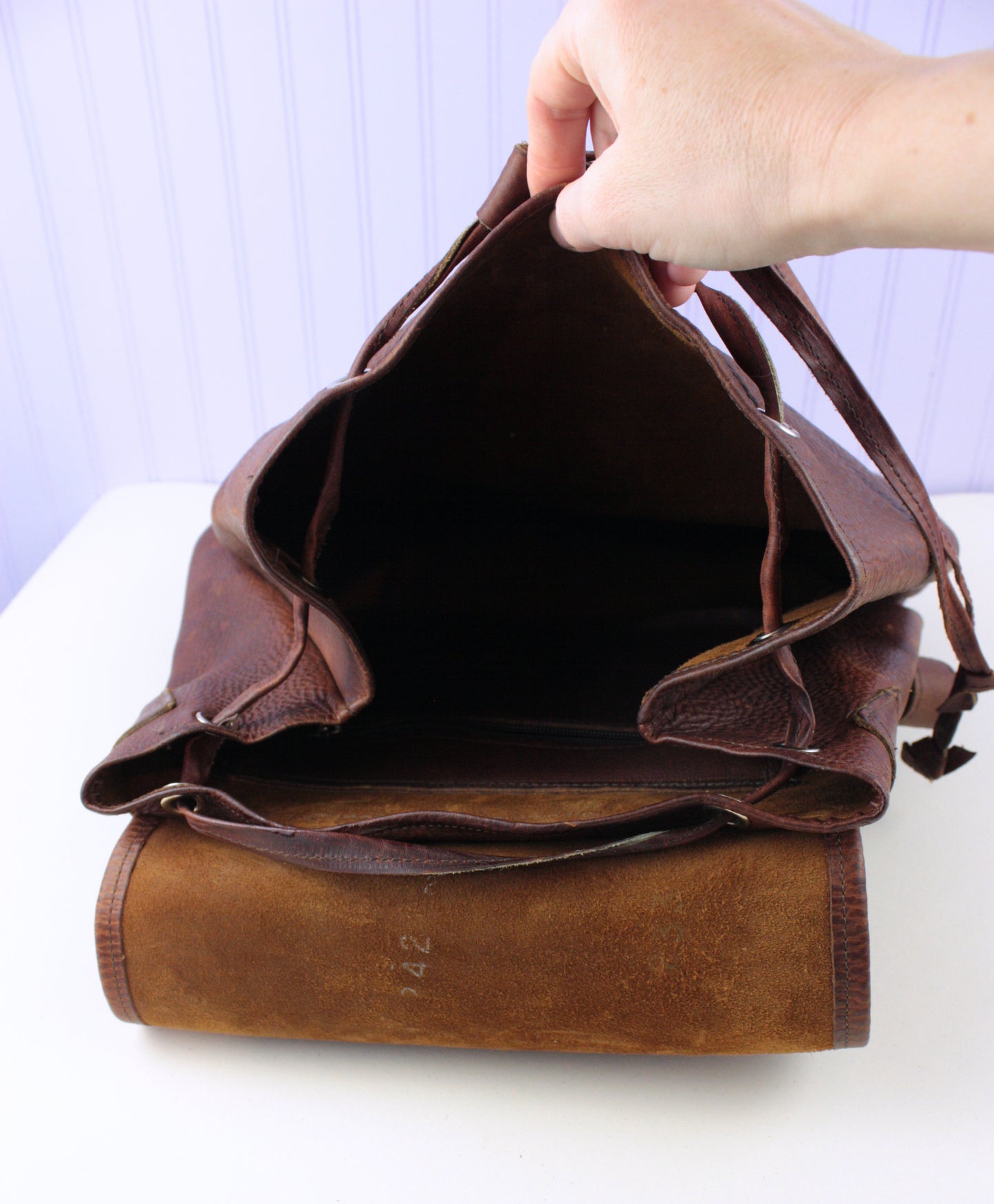 Robert Chew 1960's Leather Backpack
