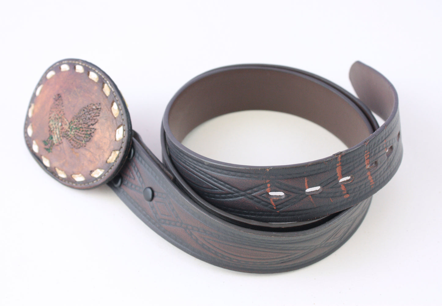 Rooster Leather Buckle
