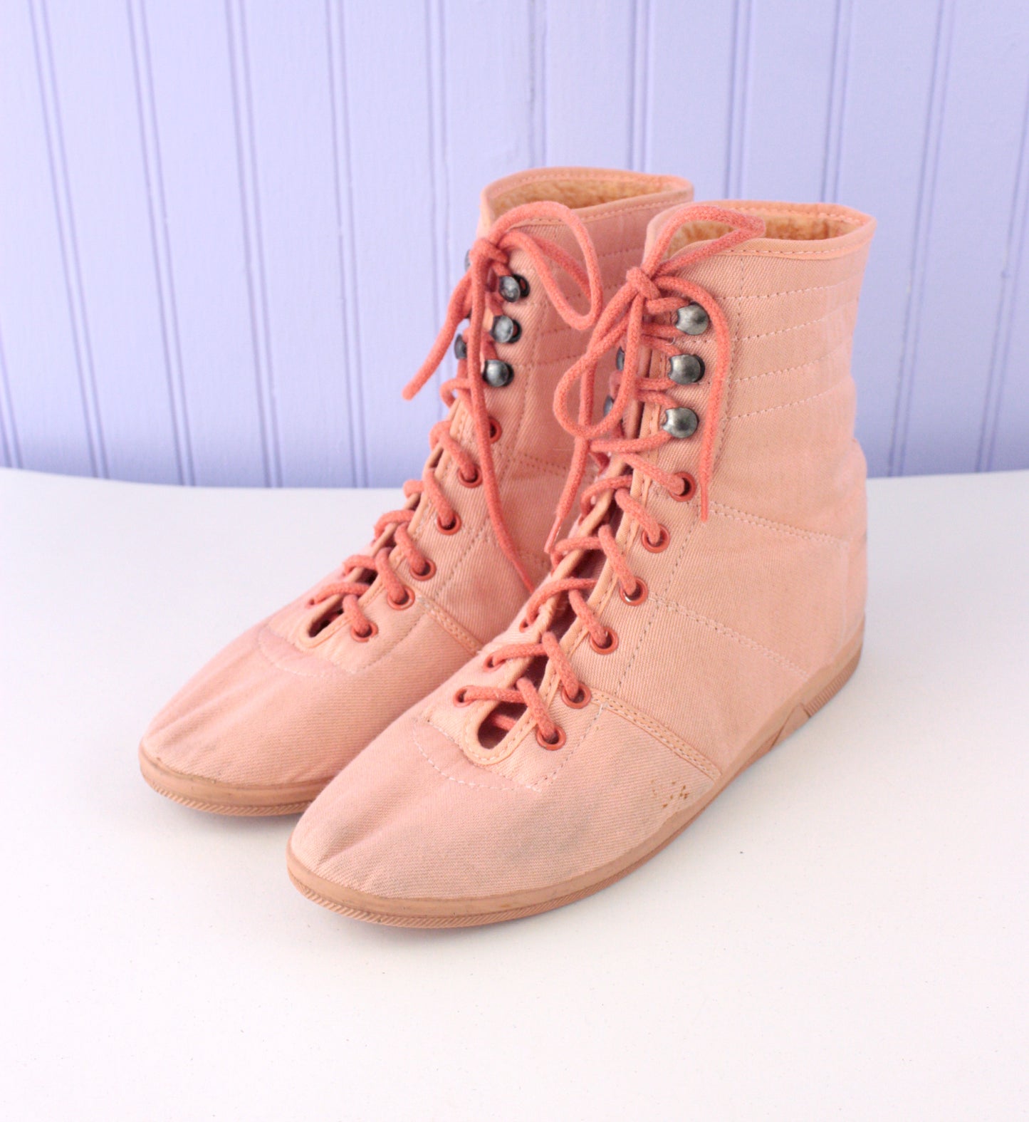 Coral Canvas Women's Booties