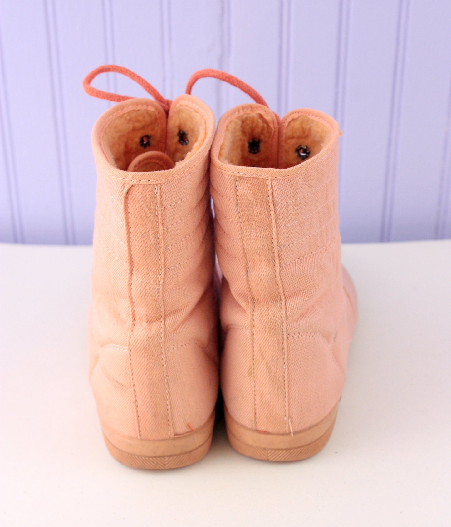 Coral Canvas Women's Booties