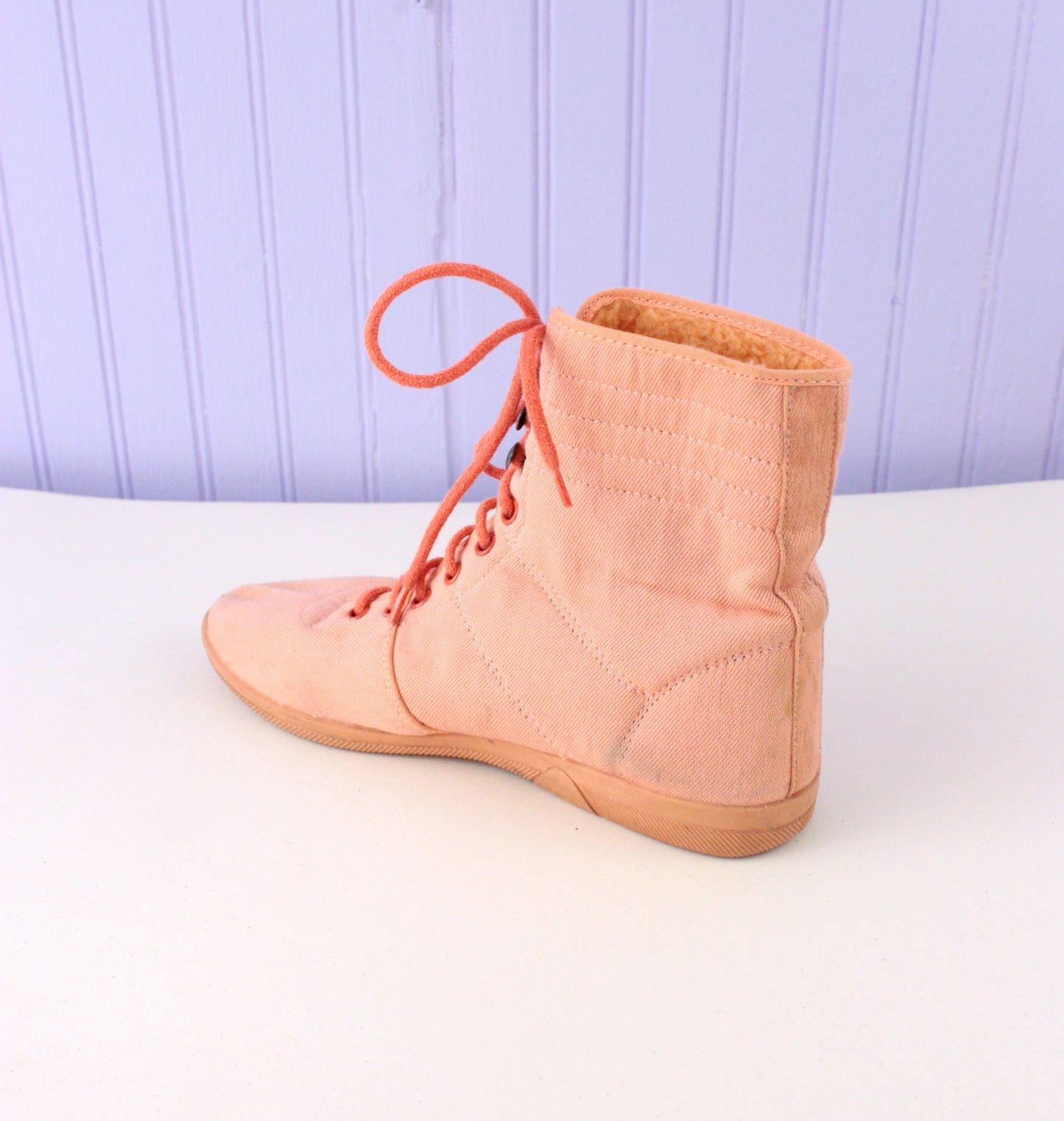 Coral Canvas Women's Booties