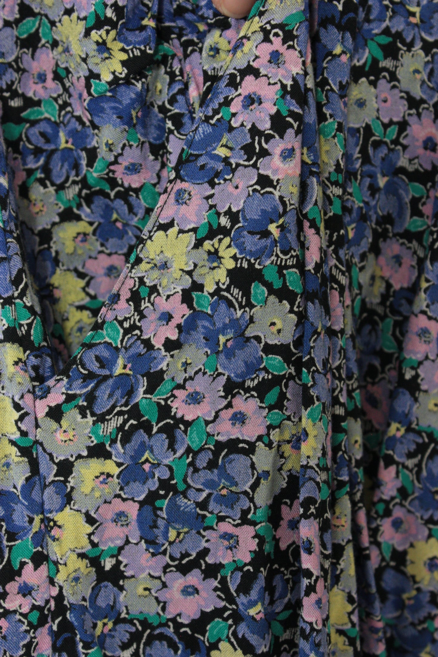 80s Floral Maxi Skirt