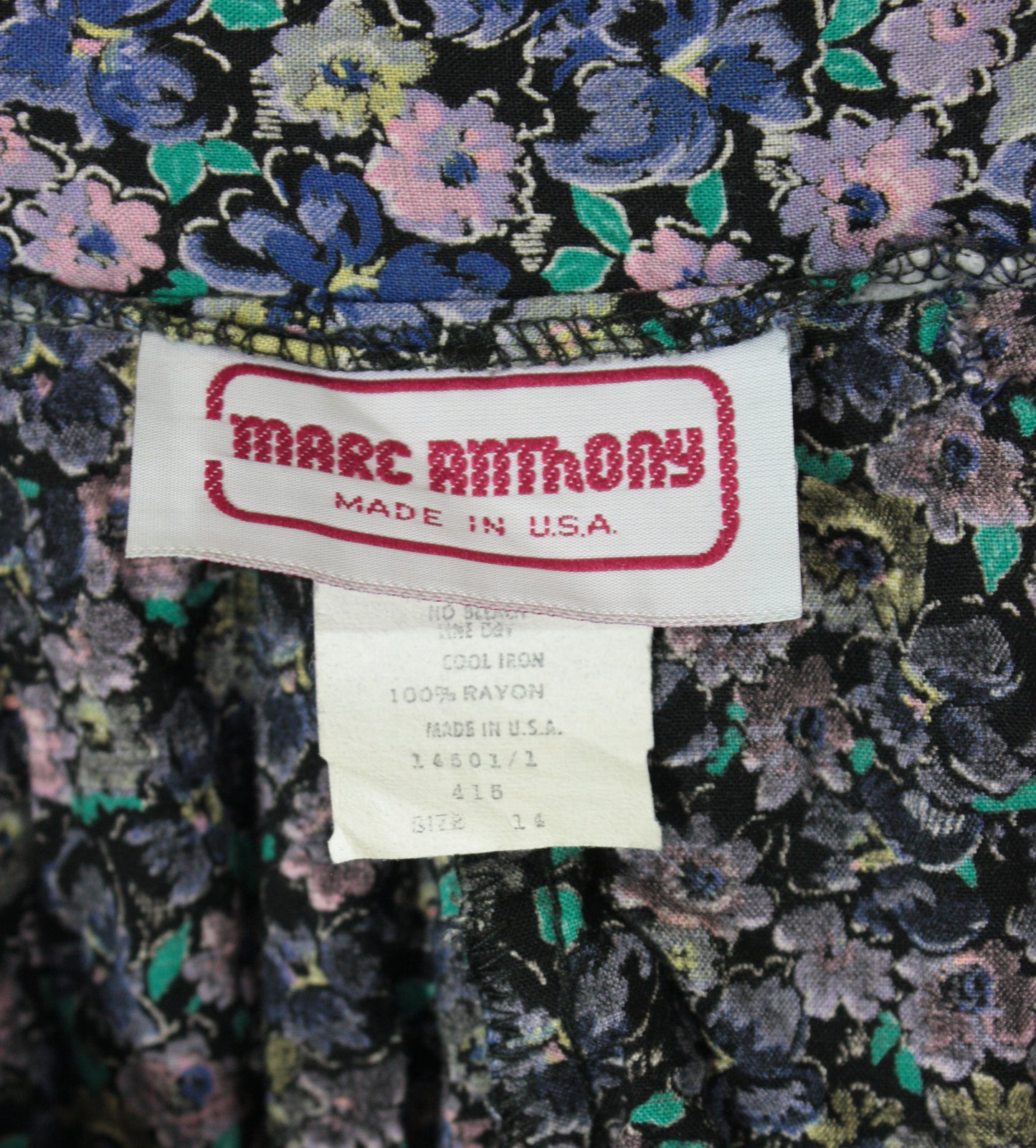 80s Floral Maxi Skirt