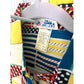 70's Dagger Collar Primary Color Geometric Buttonup