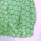 1970's Disco Buttondown Green Geometric Print