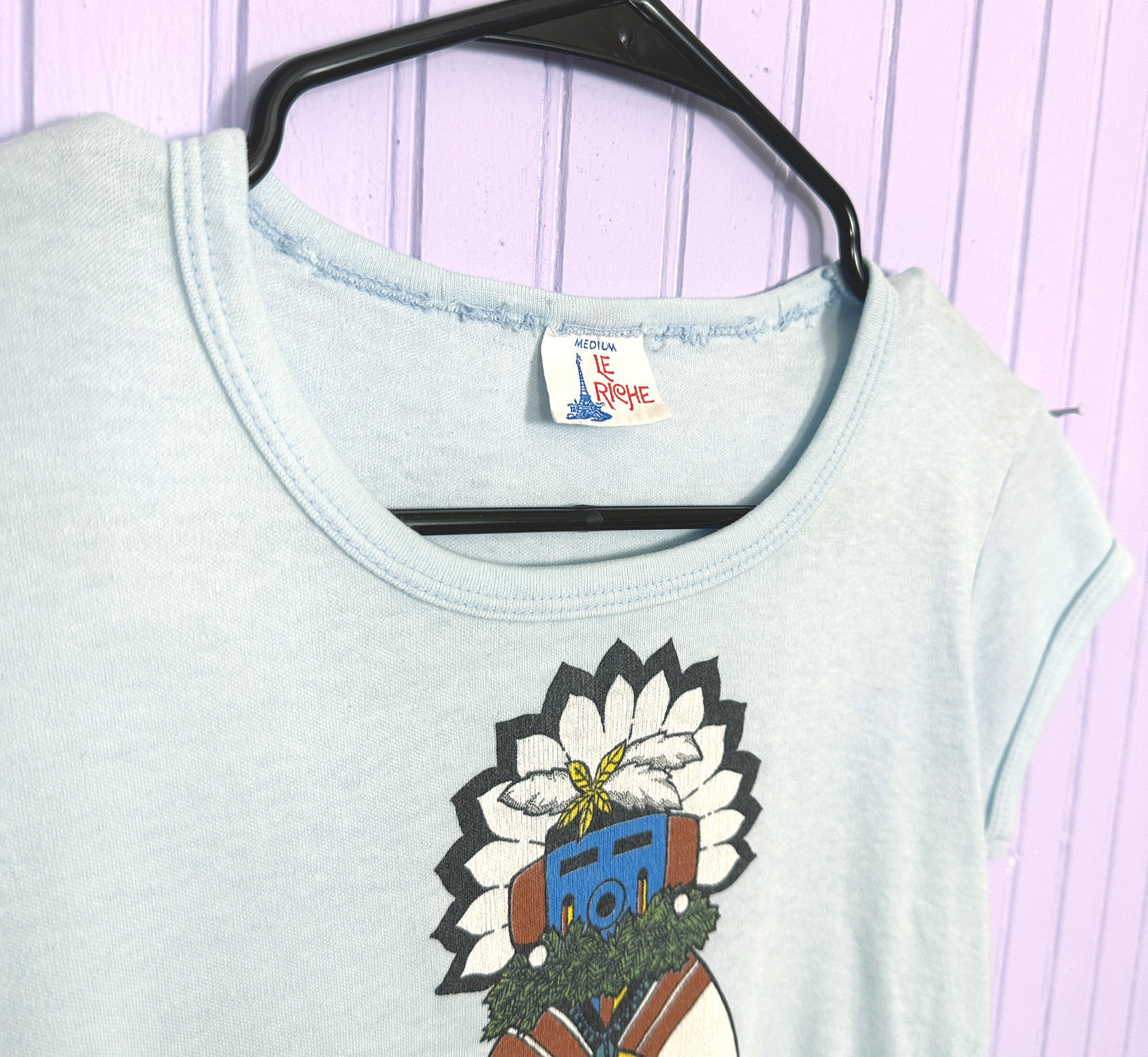 Blue 70’s Vintage Babydoll Kachina Tee