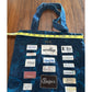 Vintage Handmade Denim / Corduroy Tag Patchwork Bag Tote