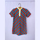 1970's Tunic Red & Blue XS