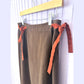 70's Wrap Skirt Applique Brown, Orange and Cream