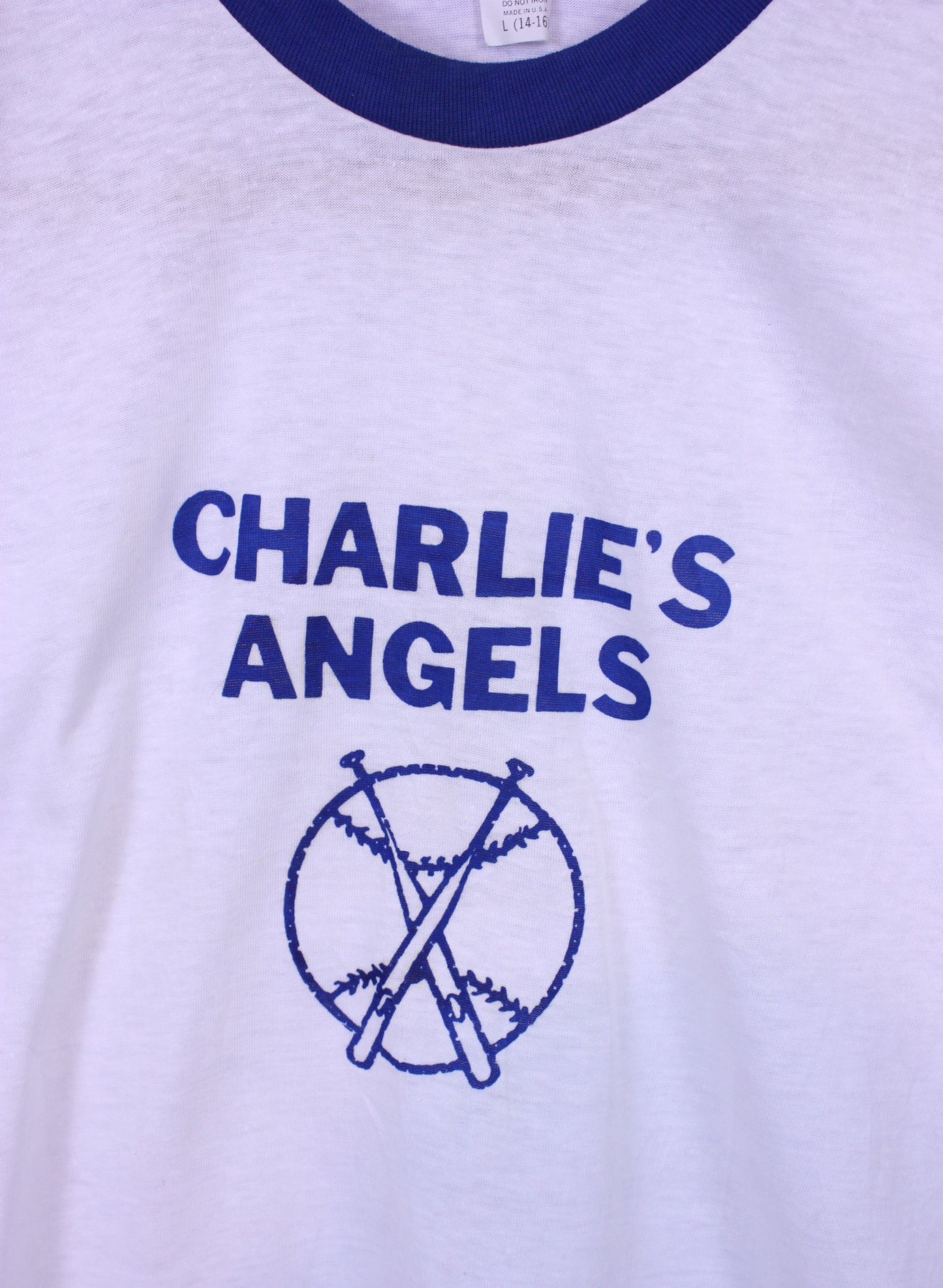Charlie's Angels Baseball Tee 1970s Ringer