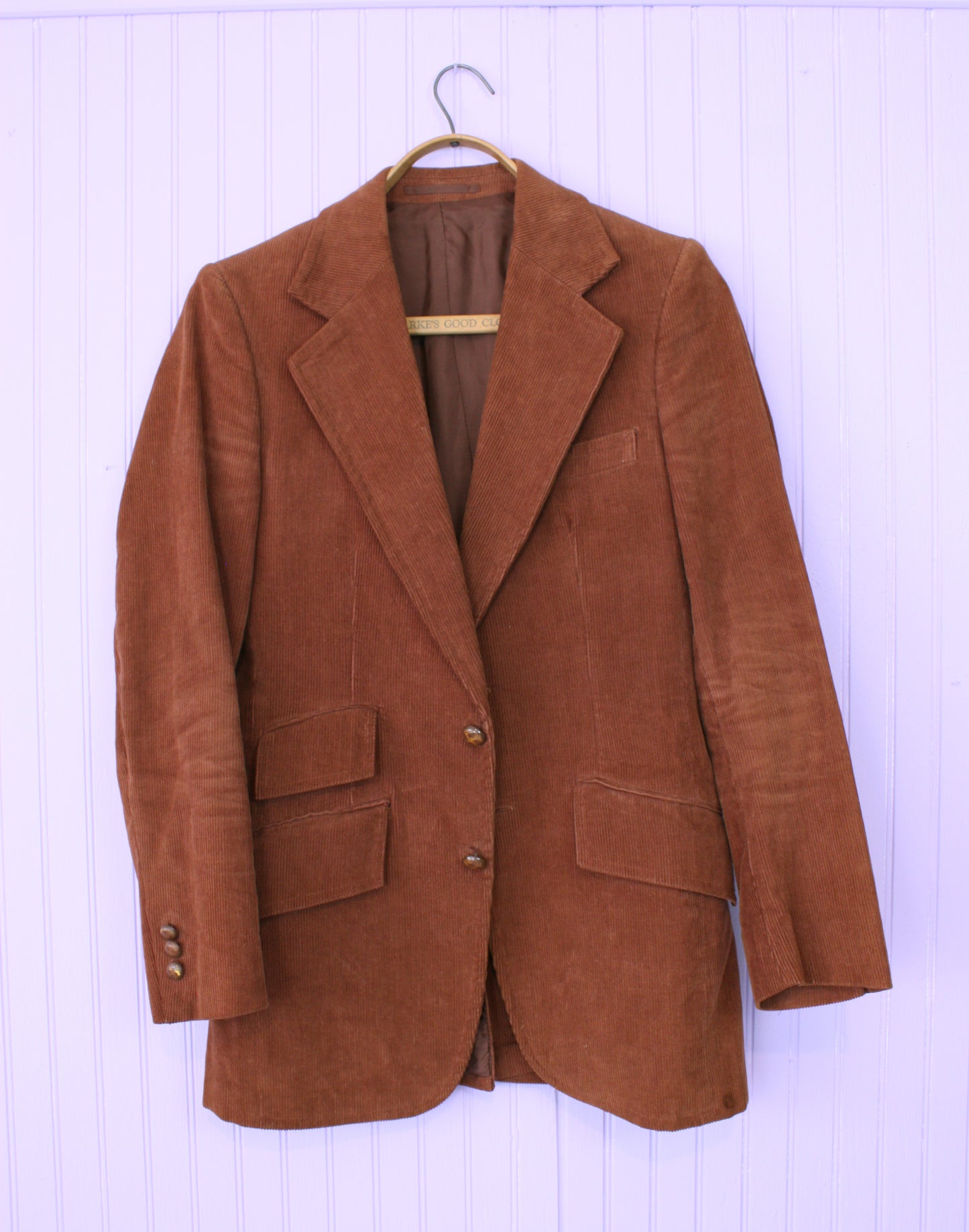 3 Piece 1970s Brown Corduroy Suit by Mercedes