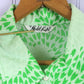 Green Floral House Coat 1960's Dress