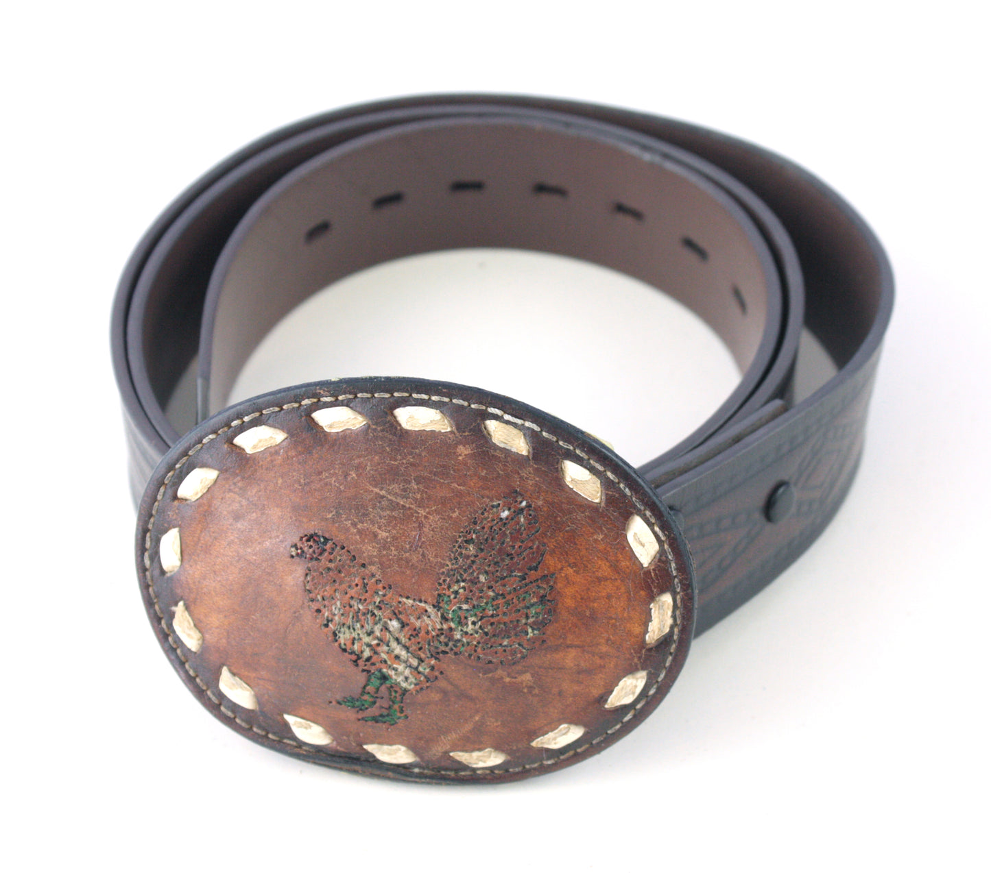 Rooster Leather Buckle