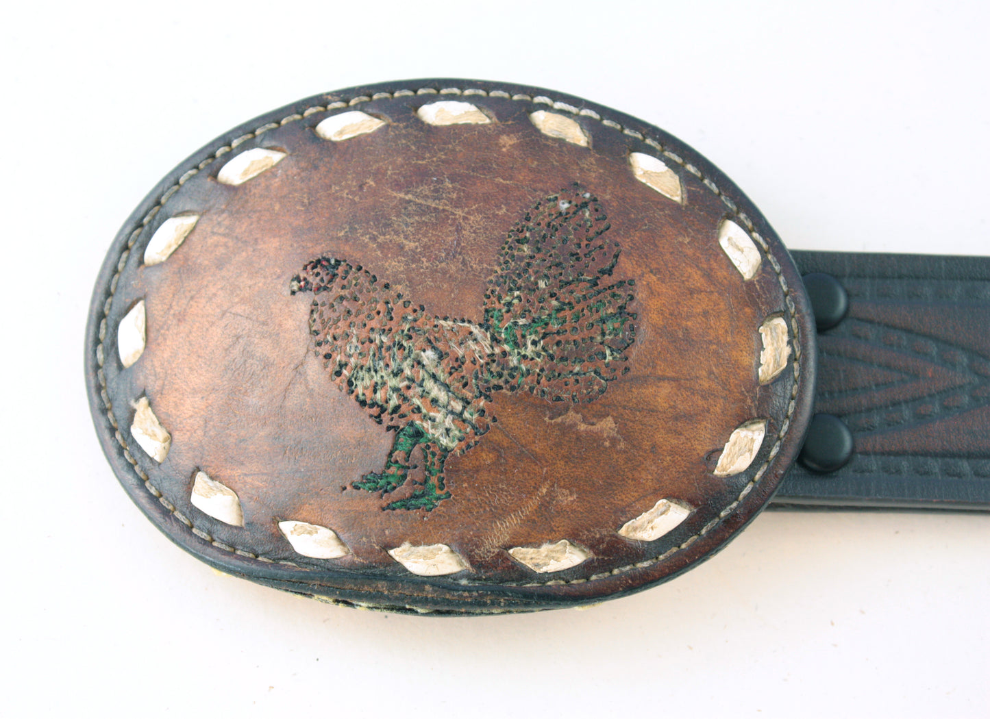Rooster Leather Buckle