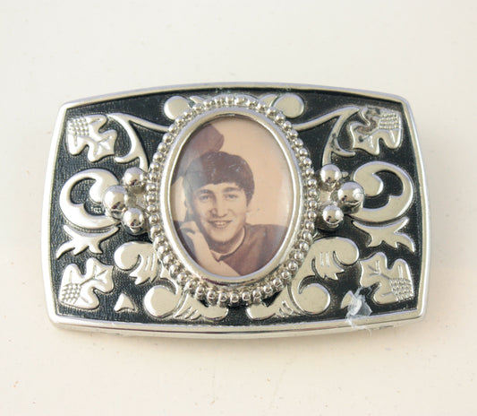 Cameo Belt Buckle with picture of John Lennon