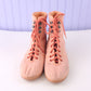 Coral Canvas Women's Booties