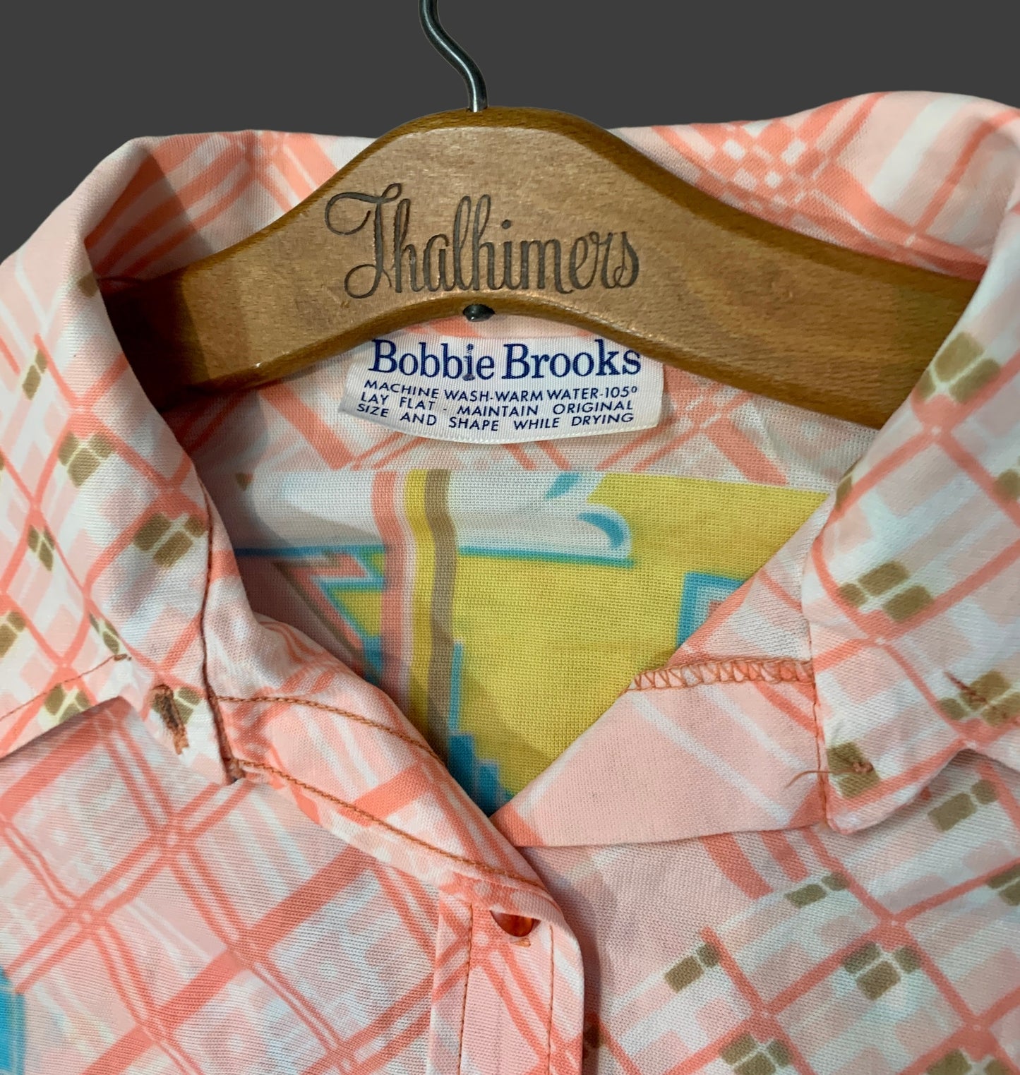 1970s Psychedelic Buttondown XS
